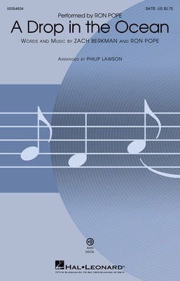 A DROP IN THE OCEAN SATB
