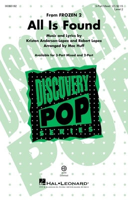 ALL IS FOUND (FROM FROZEN 2) 3 PART MIXED