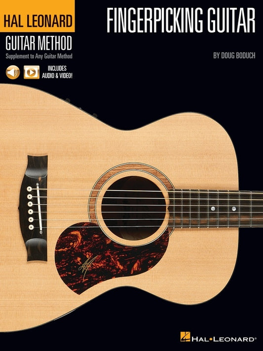 HAL LEONARD FINGERPICKING GUITAR METHOD BK/OLM