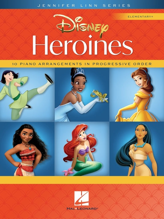 DISNEY HEROINES 10 PIANO ARRANGMENTS ELEMENTARY