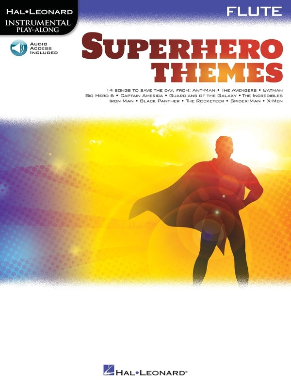 SUPERHERO THEMES INSTRUMENTAL PLAYALONG FLUTE BK/OLA