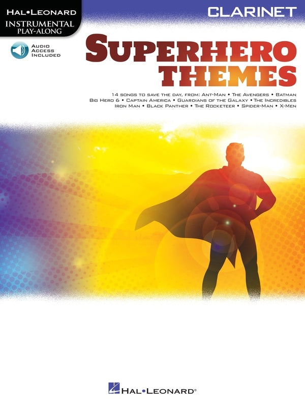 SUPERHERO THEMES INSTRUMENTAL PLAYALONG CLARINET BK/OLA