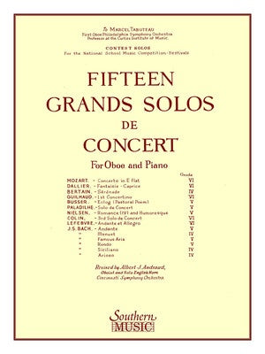15 GRANDS SOLOS DE CONCERT OBOE/PIANO (POD)