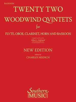 22 WOODWIND QUINTETS NEW EDITION BASSOON PART