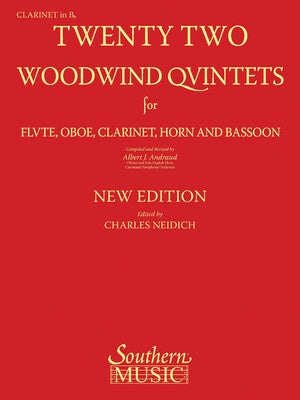 22 WOODWIND QUINTETS NEW EDITION CLARINET PART (POD)