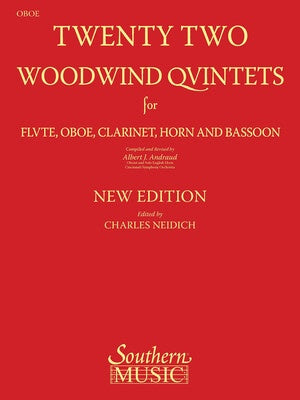 22 WOODWIND QUINTETS NEW EDITION OBOE PART