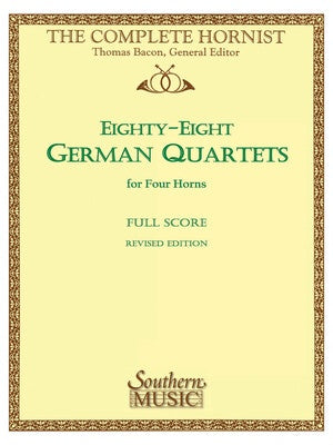 88 GERMAN QUARTETS FOR 4 HORNS FULL SCORE