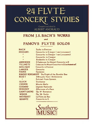 24 FLUTE CONCERT STUDIES