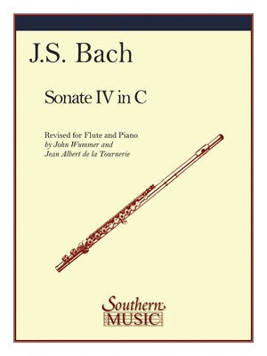 BACH - SONATA NO 4 IN C FOR FLUTE/PIANO (POD)