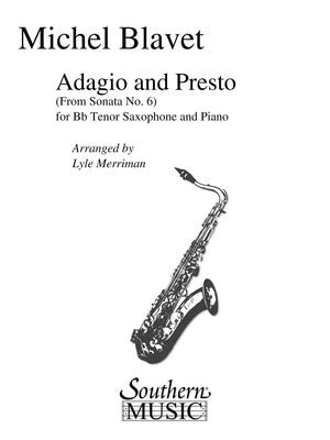 ADAGIO AND PRESTO TENOR SAX PNO