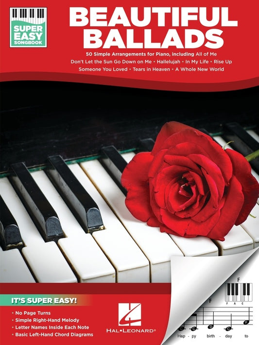 BEAUTIFUL BALLADS SUPER EASY SONGBOOK