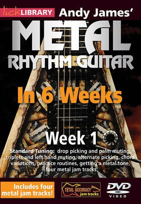 ANDY JAMES METAL RHYTHM GUITAR IN 6 WEEKS WEEK 1 DVD