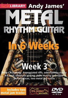 ANDY JAMES METAL RHYTHM GUITAR IN 6 WEEKS WEEK 3 DVD