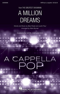 A MILLION DREAMS SATB OPT A CAPPELLA