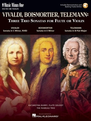 3 TRIO SONATAS FLUTE OR VIOLIN BK/CD