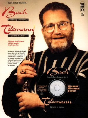 BACH - BRANDENBURG 2/TELEMANN - CONCERTO A MIN OBOE BK/CD