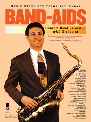 BAND AIDS CONCERT BAND FAVS TENOR SAX BK/CD