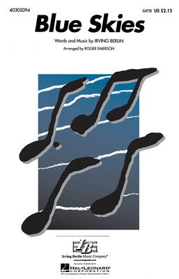 BLUE SKIES SATB