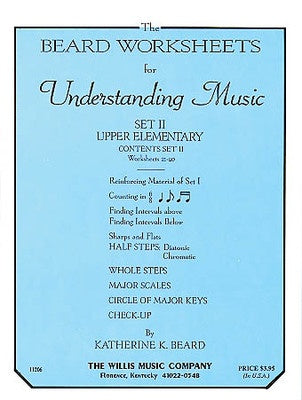 BEARD WORKSHEETS FOR UNDERSTANDING MUSIC SET TWO