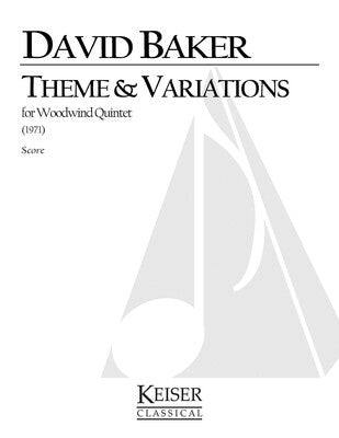 BAKER - THEME AND VARIATIONS FOR WOODWIND QUINTET (POD)