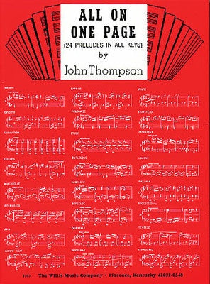 ALL ON ONE PAGE (24 PRELUDES)