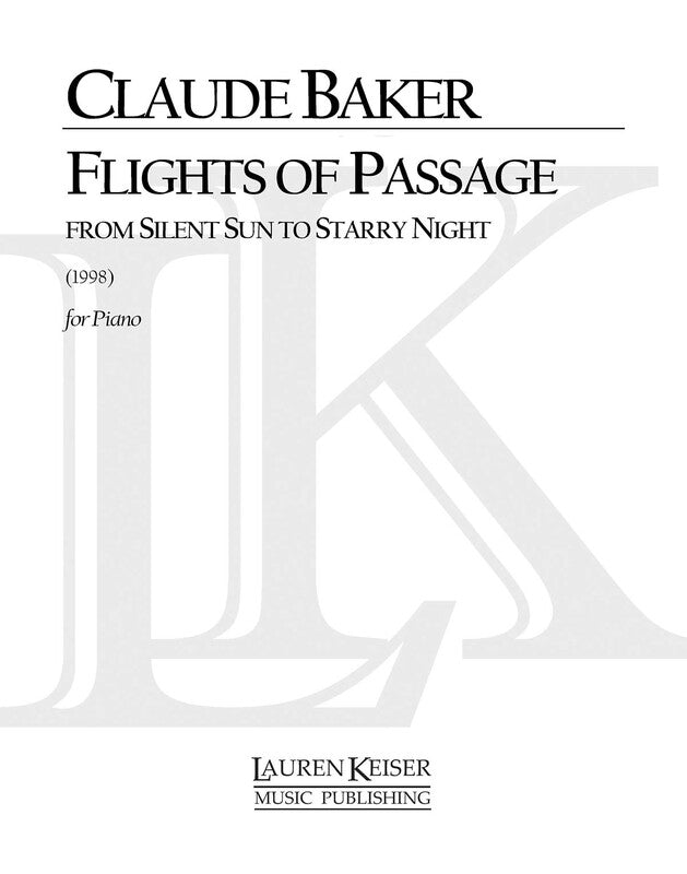 BAKER - FLIGHTS OF PASSAGE FOR PIANO