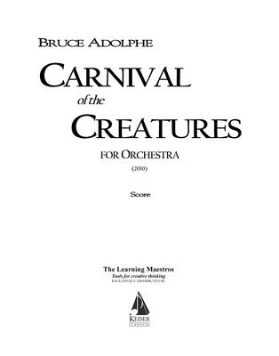 ADOLPHE - CARNIVAL OF THE CREATURES ORCH FULL SCORE (POD)