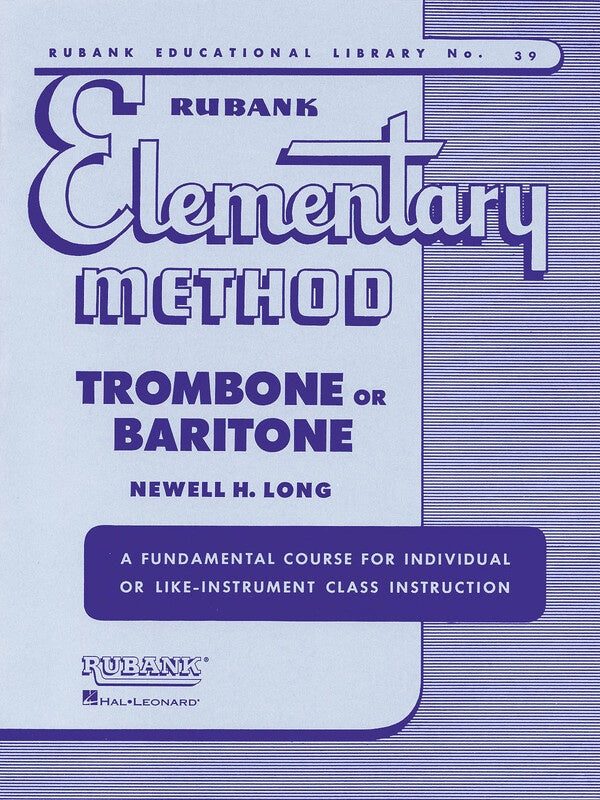 RUBANK ELEMENTARY METHOD TROMBONE