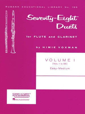 78 DUETS FOR FLUTE AND CLARINET VOL 1