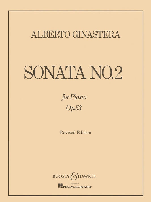 GINASTERA - PIANO SONATA NO 2 OP 53