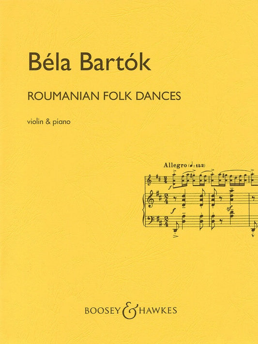 BARTOK - ROUMANIAN FOLK DANCES VIOLIN/PIANO