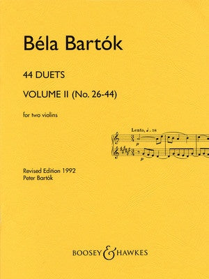BARTOK - 44 VIOLIN DUETS VOL 2