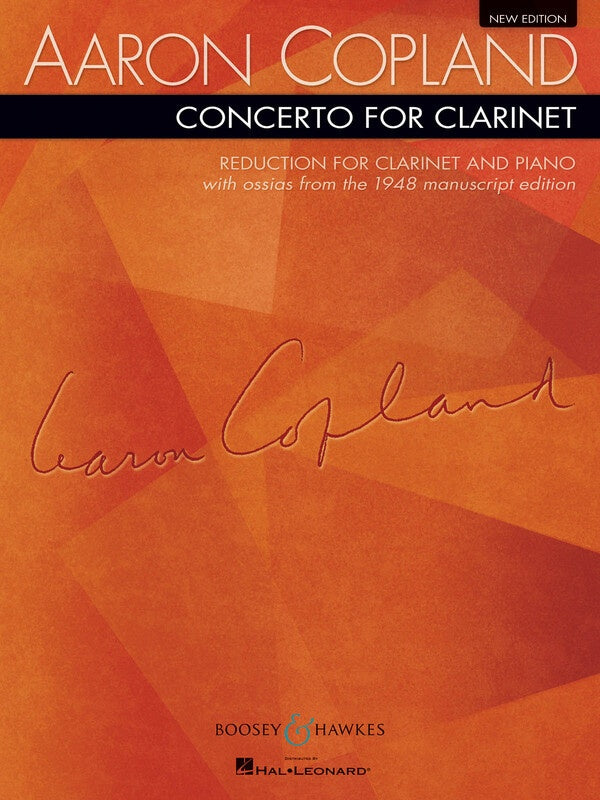 COPLAND - CONCERTO CLARINET & PIANO