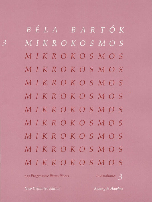 MIKROKOSMOS VOL 3 PINK NOS 67-96 PIANO