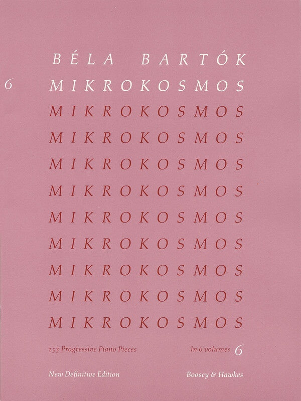 MIKROKOSMOS VOL 6 PINK NOS 140-153 PIANO