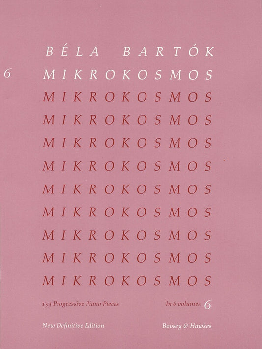 MIKROKOSMOS VOL 6 PINK NOS 140-153 PIANO