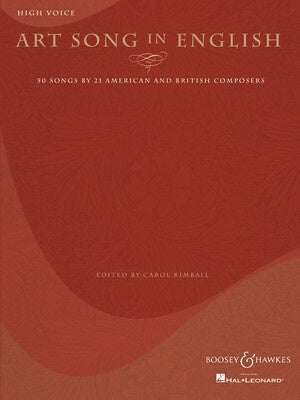 ART SONG IN ENGLISH HIGH VOICE