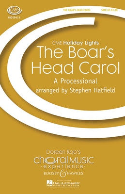BOARS HEAD CAROL SATB A CAPPELLA