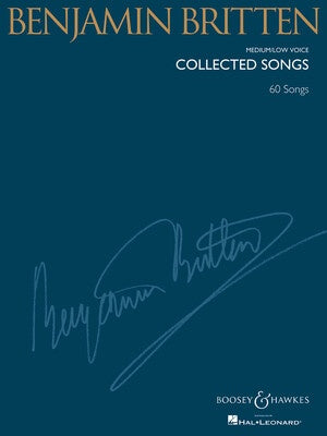 BENJAMIN BRITTEN COLLECTED SONGS MEDIUM LOW VOICE