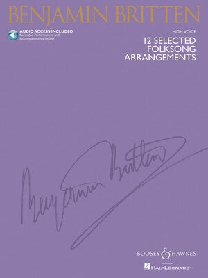 12 SELECTED FOLKSONG ARRANGEMENTS HIGH BK/CD