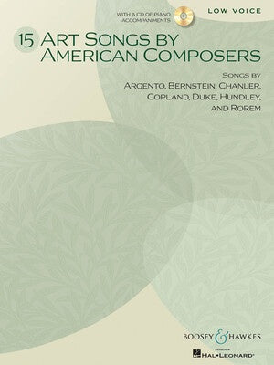 ART SONGS BY AMERICAN COMPOSERS 15 LOW BK/CD