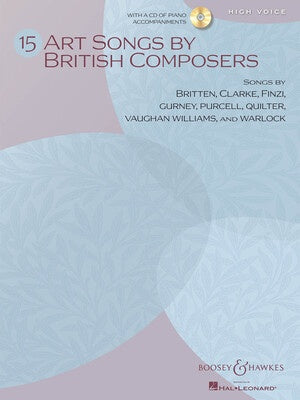 ART SONGS 15 BY BRITISH COMPOSERS HIGH BK/CD