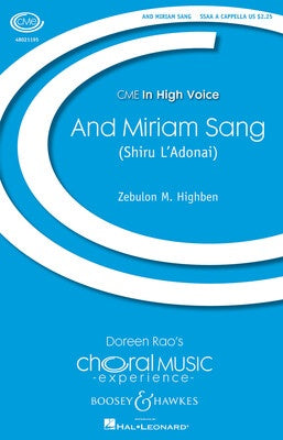 AND MIRIAM SANG (SHIRU LADONAI) SSAA
