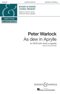 AS DEW IN APRYLLE SATB A CAPPELLA