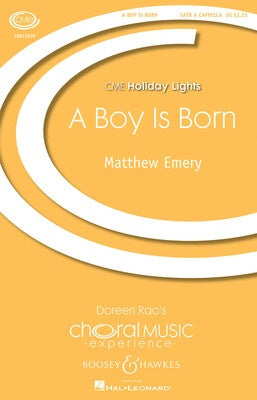A BOY IS BORN SATB A CAPPELLA