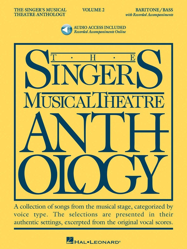 SINGERS MUSICAL THEATRE ANTH V2 BARITONE/BASS BK/OLA