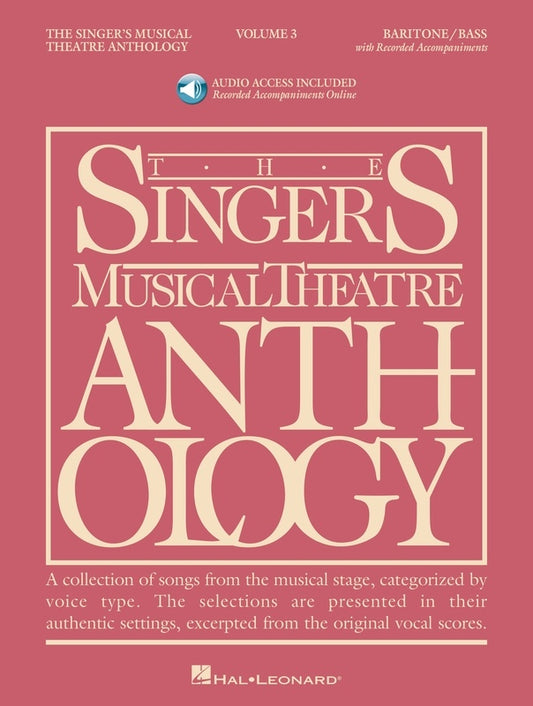 SINGERS MUSICAL THEATRE ANTH V3 BARITONE/BASS BK/OLA