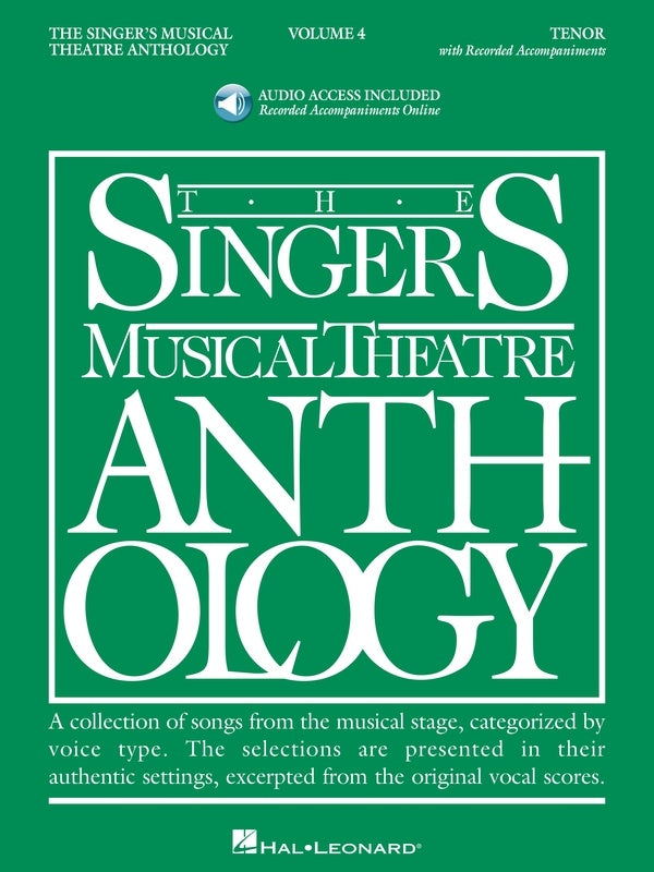 SINGERS MUSICAL THEATRE ANTH V4 TENOR BK/OLA