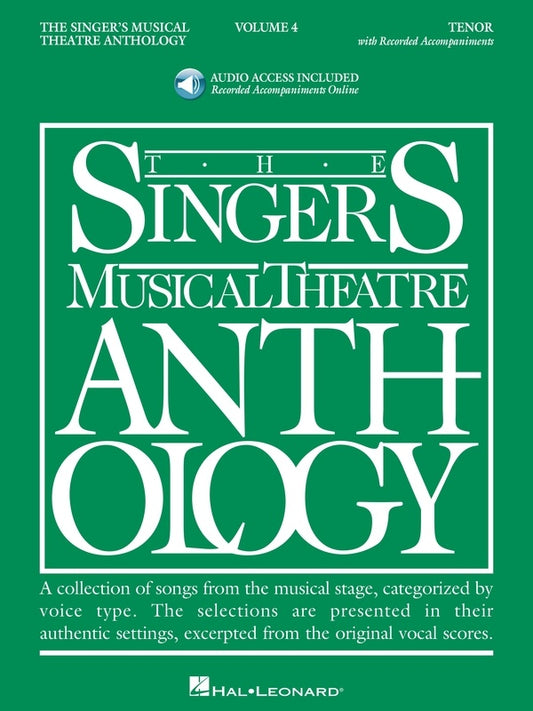 SINGERS MUSICAL THEATRE ANTH V4 TENOR BK/OLA