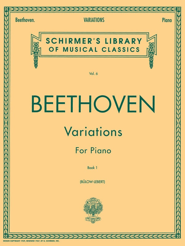 BEETHOVEN - VARIATIONS BK 1 PIANO